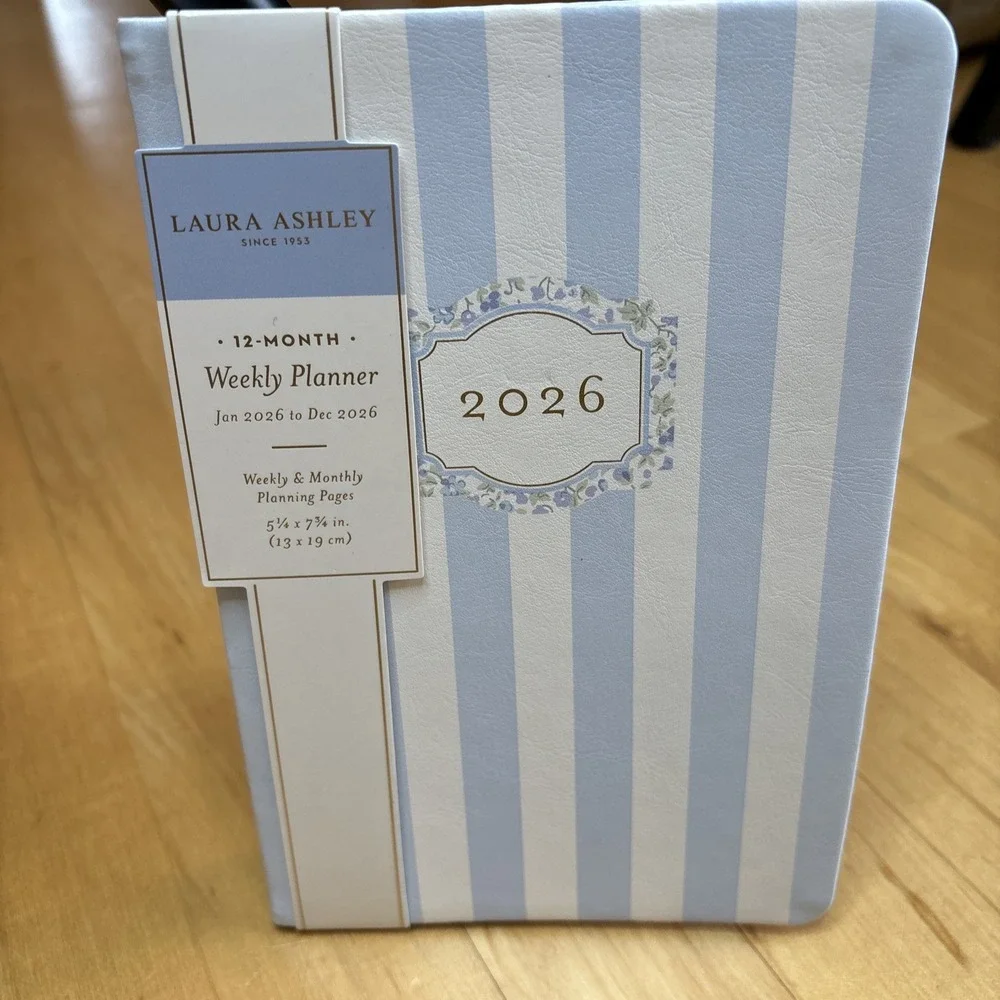 Laura Ashley 2026 Agenda Planner Monthly And Weekly 12 Month Jan 2026 - Dec 2026